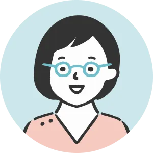 メガネの看護師女性のイラスト